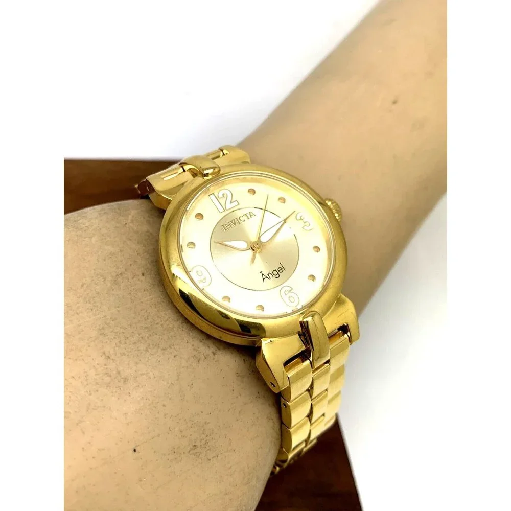 Invicta Angel Women’s Gold-Tone Bracelet Watch